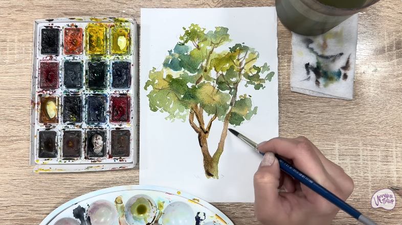 Рисуем Бархат амурский