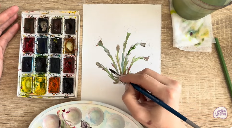 Рисуем Мать-и-мачеха