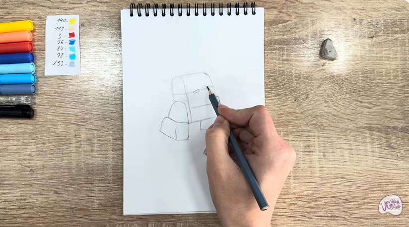 Рисуем Диз из "Живой гараж"