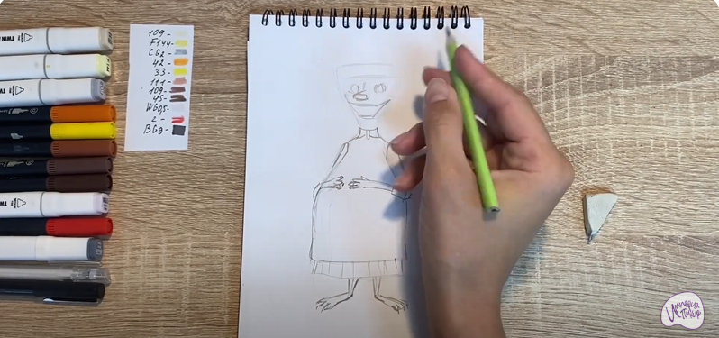 Рисуем Ванда из "Монстры на каникулах"
