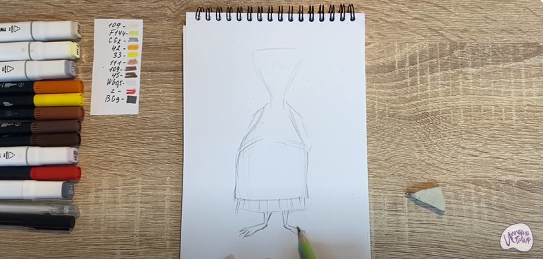 Рисуем Ванда из "Монстры на каникулах"