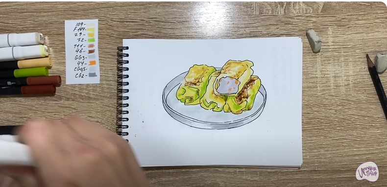Рисуем Голубцы