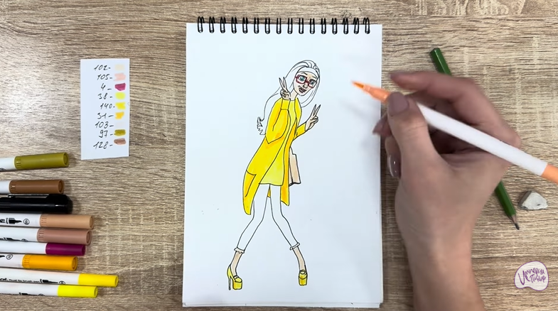 Рисуем Хани Лемон из "Город героев"