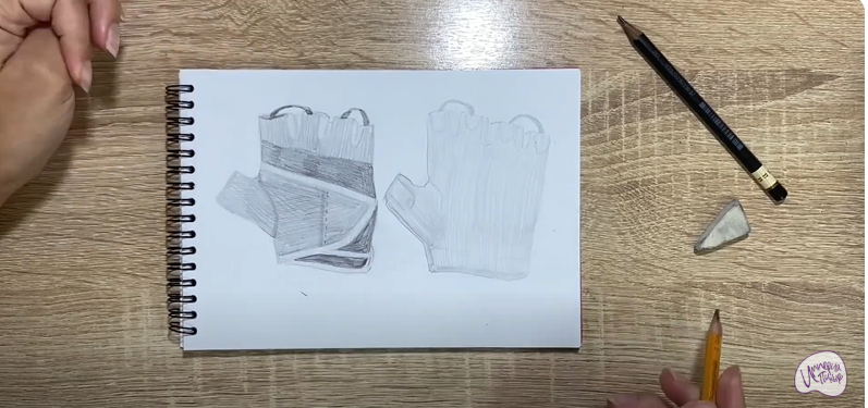 Рисуем Перчатки для фитнеса