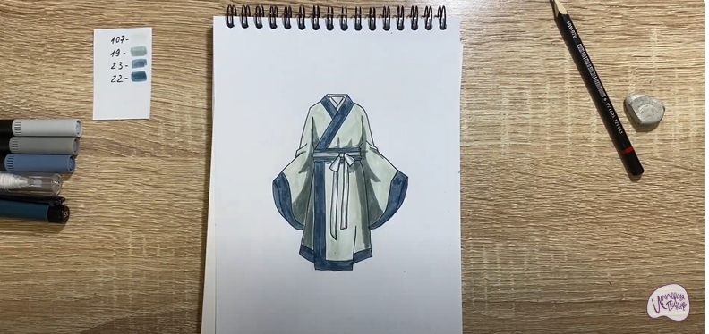 Рисуем Костюм Китая
