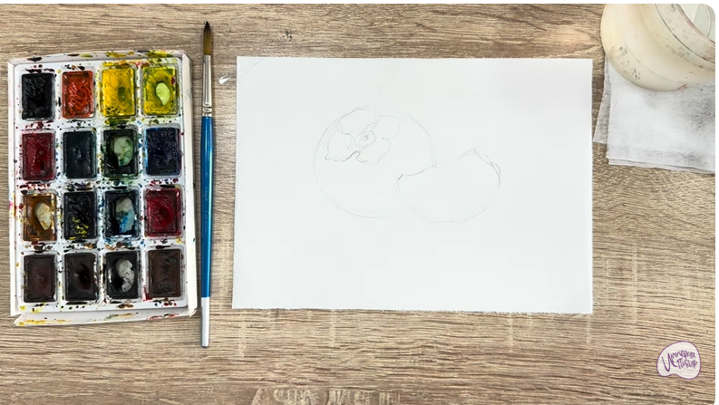 Рисуем Хурма