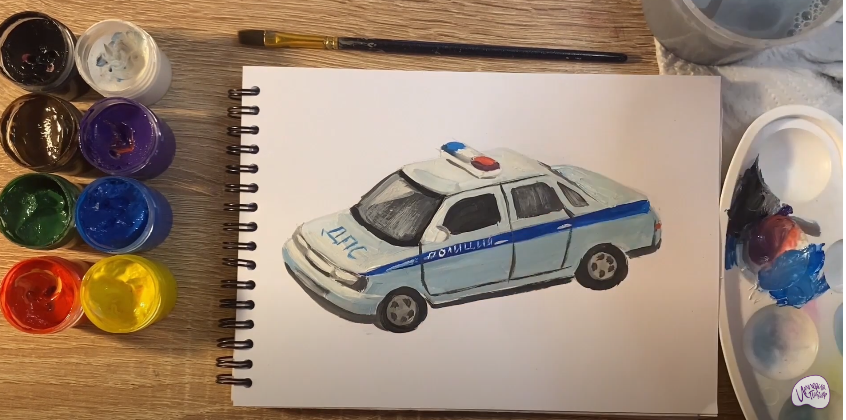 Рисуем Машина ДПС