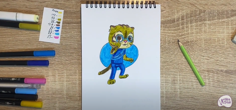 Рисуем Бао из "Супер Мяу"