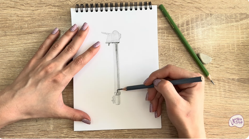 Рисуем Колонка водоразборная