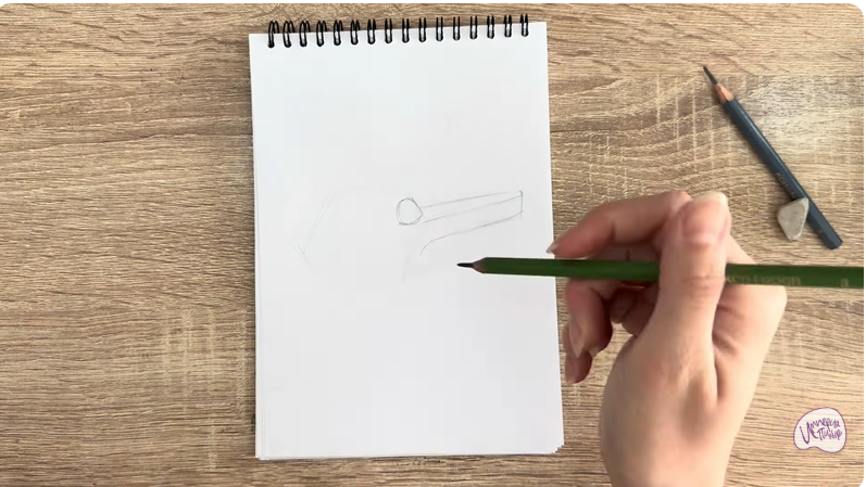 Рисуем Пластиковый зажим