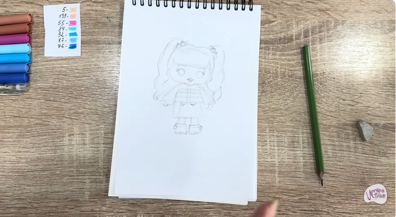 Рисуем Рори Блуберри