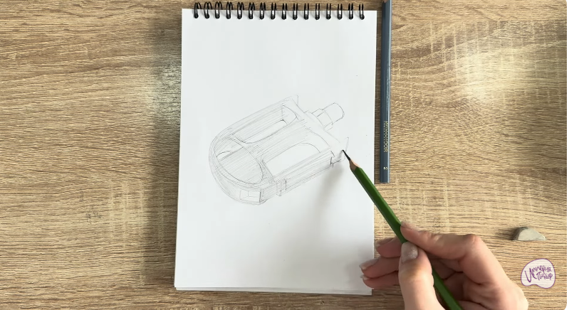 Рисуем Педаль велосипеда