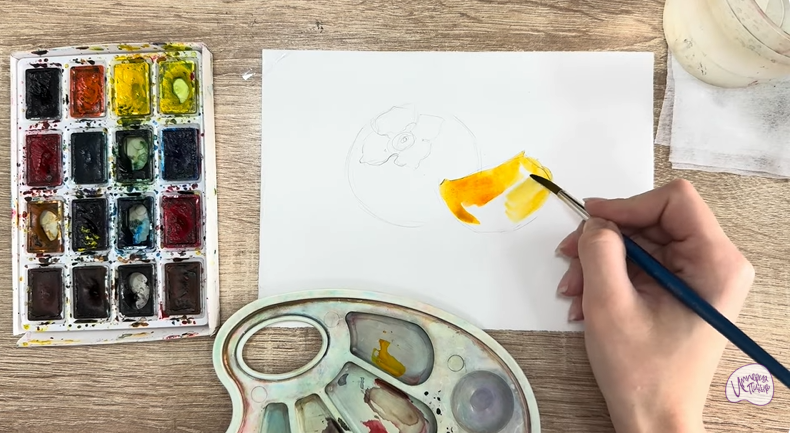 Рисуем Хурма