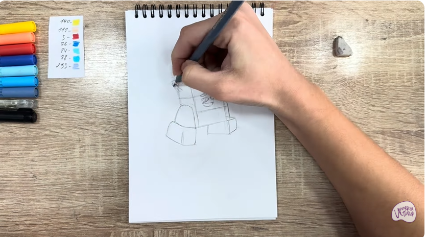 Рисуем Диз из "Живой гараж"