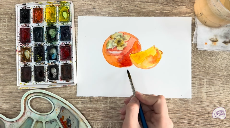 Рисуем Хурма