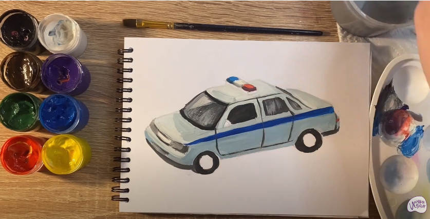 Рисуем Машина ДПС