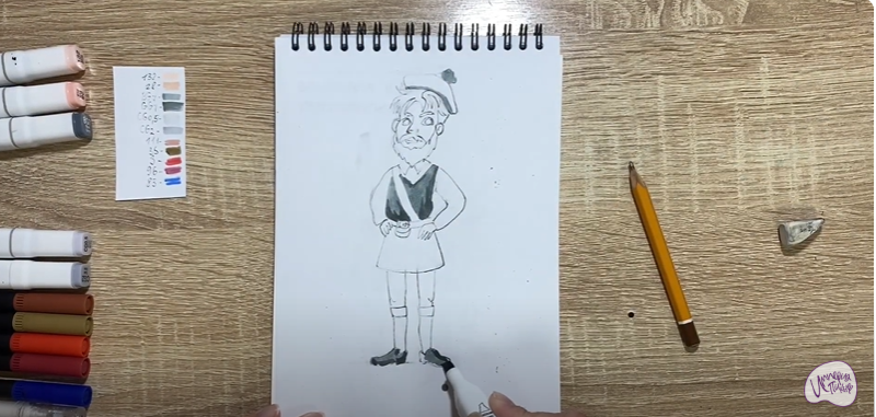 Рисуем Шотландец