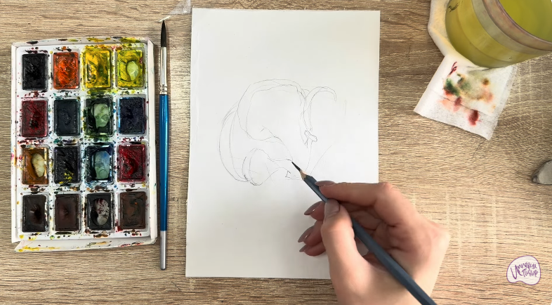 Рисуем Вешенки