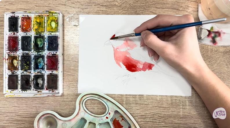 Рисуем Клест - еловик