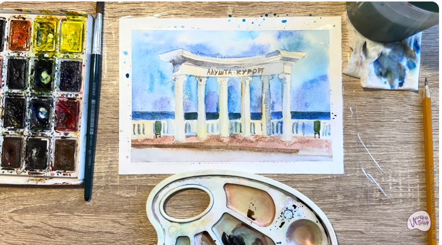 Рисуем Алушта