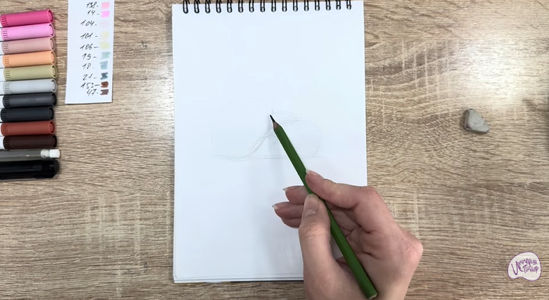 Рисуем Пуа из "Моана"