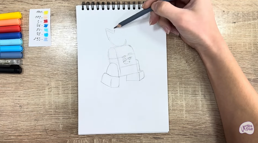 Рисуем Диз из "Живой гараж"