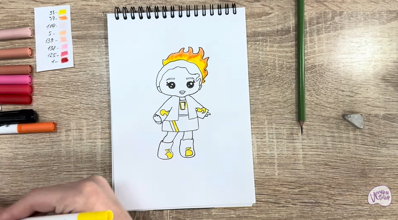 Рисуем Эмбер Синнамон