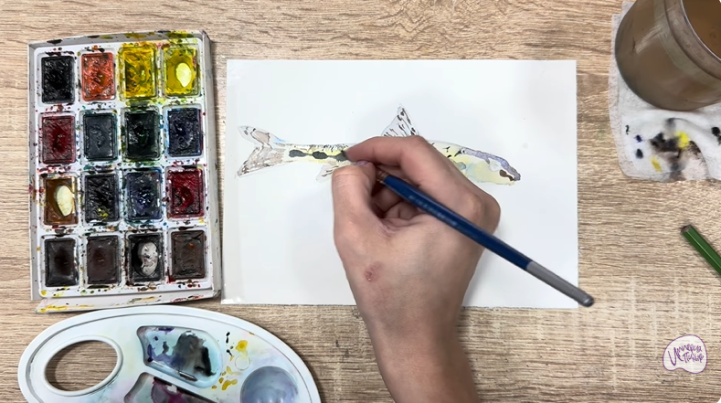 Рисуем Ленский пескарь