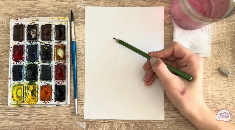 Рисуем Мышиный горошек