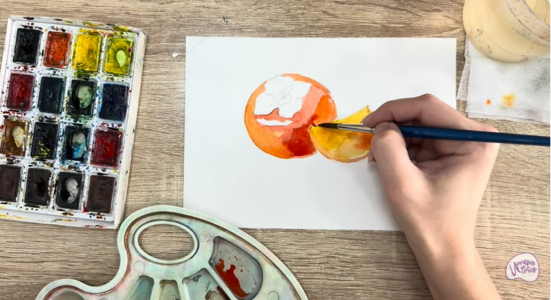 Рисуем Хурма