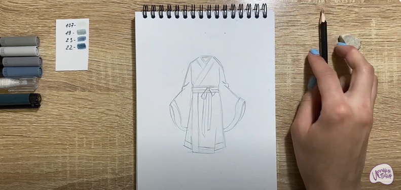 Рисуем Костюм Китая