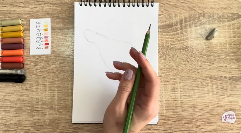 Рисуем Окорок