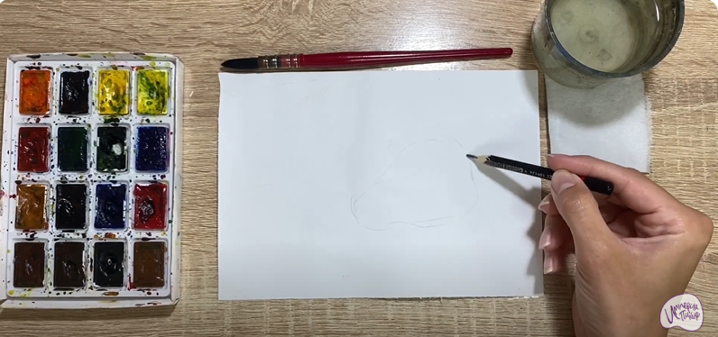 Рисуем Яванское яблоко