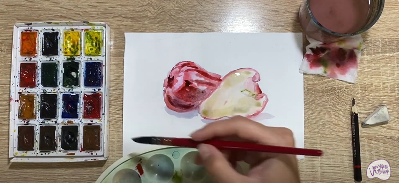 Рисуем Яванское яблоко