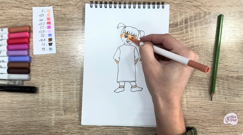 Рисуем Бу из «Корпорации монстров»