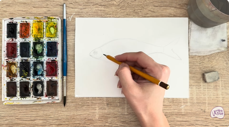 Рисуем Белоглазка