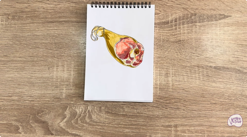 Рисуем Окорок