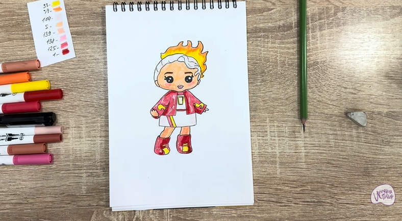 Рисуем Эмбер Синнамон