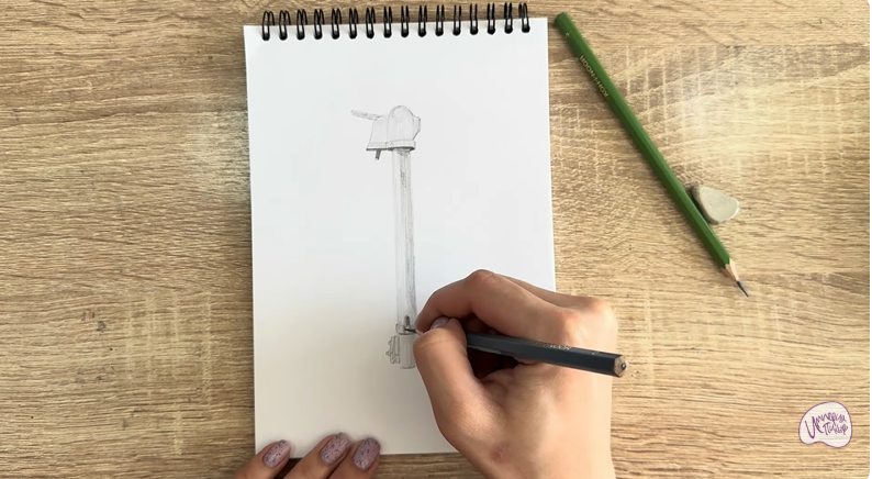 Рисуем Колонка водоразборная