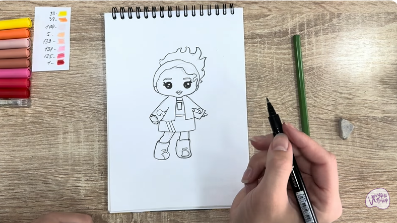 Рисуем Эмбер Синнамон