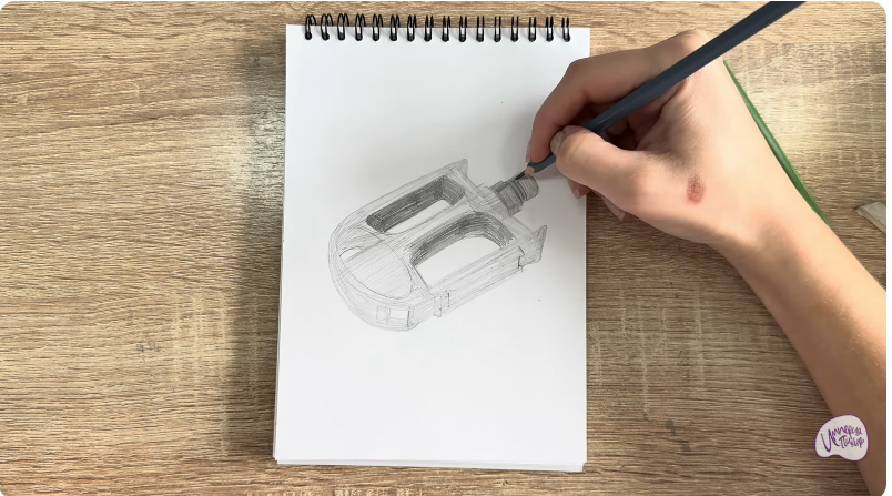 Рисуем Педаль велосипеда