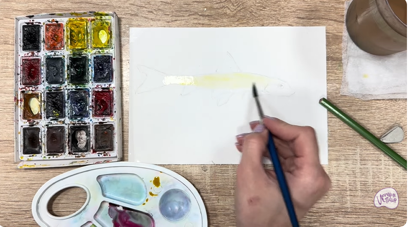 Рисуем Ленский пескарь