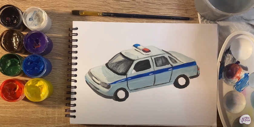Рисуем Машина ДПС