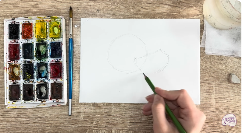 Рисуем Хурма