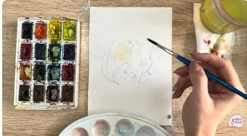 Рисуем Вешенки