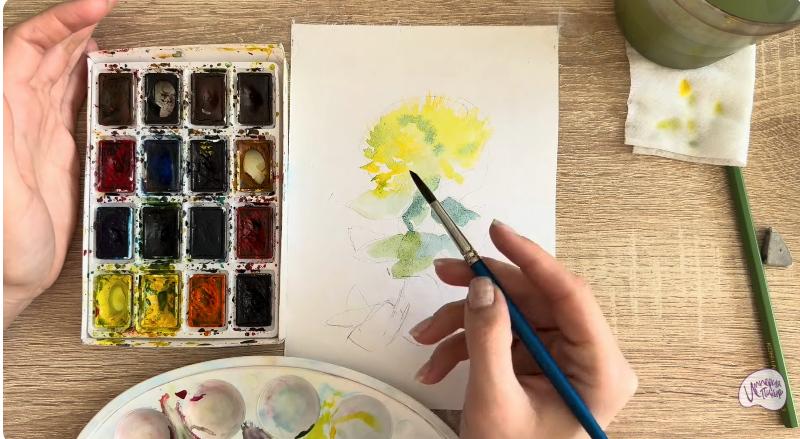 Рисуем Радиола розовая