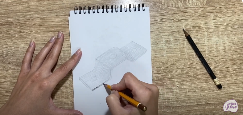Рисуем Соединительная скоба