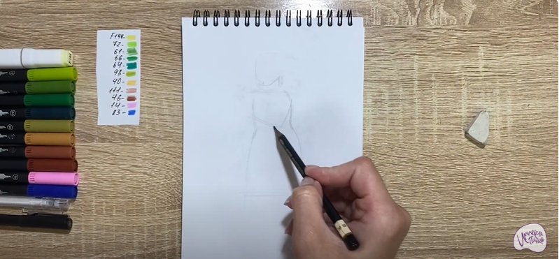 Рисуем Принцесса Фиона из "Шрека"