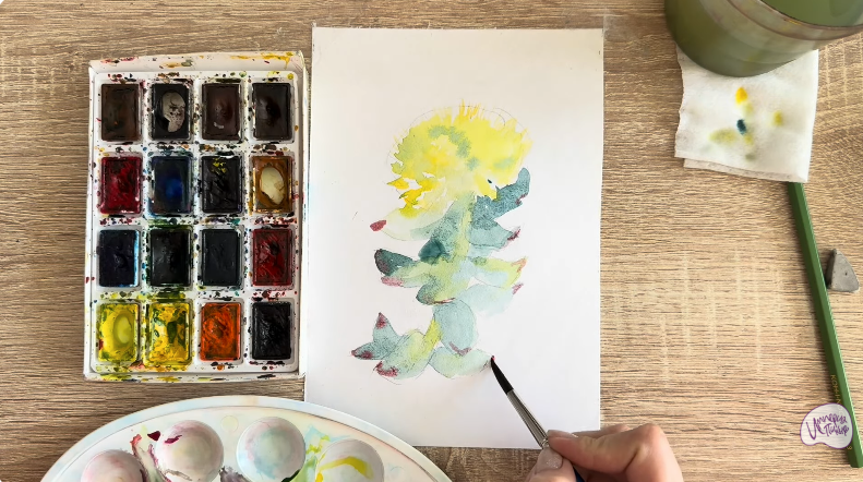 Рисуем Радиола розовая