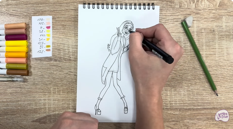 Рисуем Хани Лемон из "Город героев"